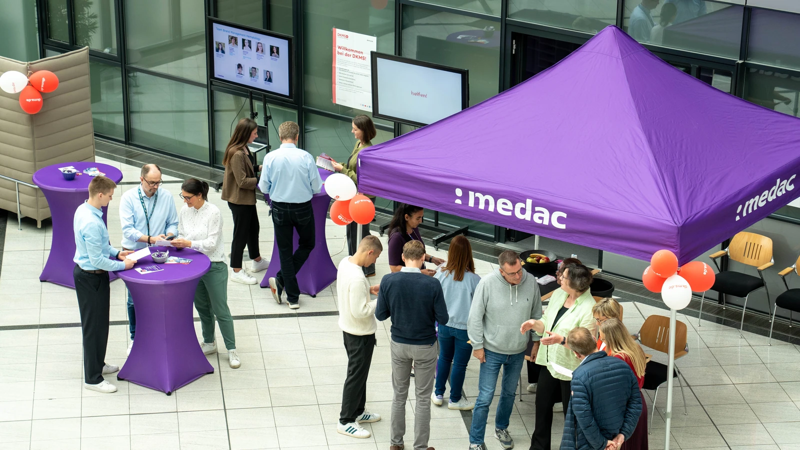 medac-Mitarbeitende engagieren sich zum World Marrow Donor Day